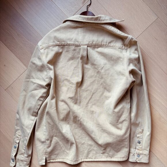 ZARA Men’s Relaxed Fit Overshirt – Tan / Camel – Size L - Picture 3 of 5
